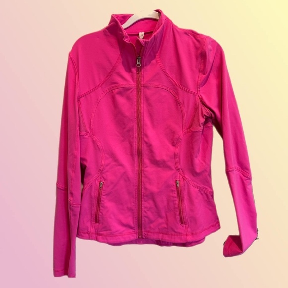 lululemon athletica Jackets & Blazers - OG Lululemon Hot Pink Define Jacket Size 12